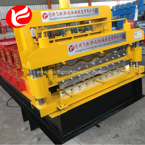 Full-automatic aluminium double layer roll forming machine